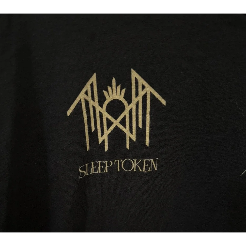 Sleep Token Vessel Graphic T-Shirt Black XXL Band Merch Short Sleeve Cotton